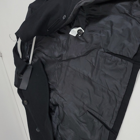 Jack and Jones Wool TIm Coat Dbl Breastd Dbl Collar peacoat Mens - Picture 13 of 14